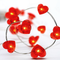 "RED HEART", 20 LED ΛΑΜΠ. ΧΑΛΚΟΥ, ΚΟΚΚΙΝΟ, ΑΣΗΜΙ. ΚΑΛ. & ΜΠΑΤ. 2xAA, IP20, 2M+10CM, 1.2W X01204115