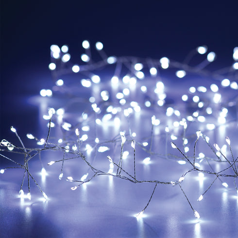 50 CLUSTER LED ΛΑΜΠΑΚ ΣΕΙΡΑ ΨΥΧΡΟ ΛΕΥΚΟ ΑΣΗΜΙ ΚΑΛΩΔ ΧΑΛΚΟΥ & ΜΠΑΤΑΡ 3xAA IP20 2.5m+30cm 3W X01502117