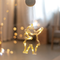 "WINDOW PLASTIC SANTA" 10 LED ΛΑΜΠΑΚΙΑ WW ΜΠΑΤ. (3ΧΑΑΑ) IP20 13X20.5CM X04151105