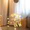 "WINDOW PLASTIC DEER" 10 LED ΛΑΜΠΑΚΙΑ WW ΜΠΑΤ. (3ΧΑΑΑ) IP20 13X19CM X04151109