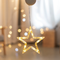 "WINDOW PLASTIC STAR" 10 LED ΛΑΜΠΑΚΙΑ WW ΜΠΑΤ. (3ΧΑΑΑ) IP20 18X18CM X04151110