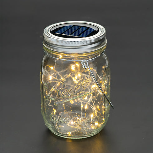 20 WW SOLAR LEDS, ΓΥΑΛ. ΒΑΖΟ. ΛΑΜΠ. ΣΕΙΡΑ, ΜΠΑΤ., ΦΒ ΠΑΝΕΛ, ΑΣΗΜΙ ΚΑΛ. ΧΑΛΚΟΥ, IP44, Φ7.7xH13.5cm X04201424