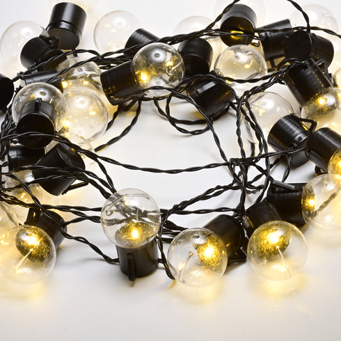 25 LED BALL STRING LIGHT Ø4cm WW 3AA ΜΠΑΤ. REMOTE ΜΕ 8 ΠΡΟΓΡΑΜ. IP 44 ΜΗΚΟΣ 7,2m 0,5m ΚΑΛΩΔΙΟ ΤΡΟΦ. X04251123