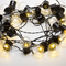 25 LED BALL STRING LIGHT Ø4cm WW 3AA ΜΠΑΤ. REMOTE ΜΕ 8 ΠΡΟΓΡΑΜ. IP 44 ΜΗΚΟΣ 7,2m 0,5m ΚΑΛΩΔΙΟ ΤΡΟΦ. X04251123