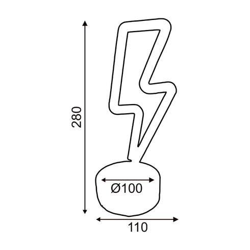 ΑΣΤΡΑΠΗ, 34 NEON LED ΛΑΜΠΑΚΙΑ ΜΕ ΜΠΑΤΑΡΙΑ (3xAA)/USB, ΘΕΡΜΟ ΛΕΥΚΟ, IP20, 11x10x28cm X04341318