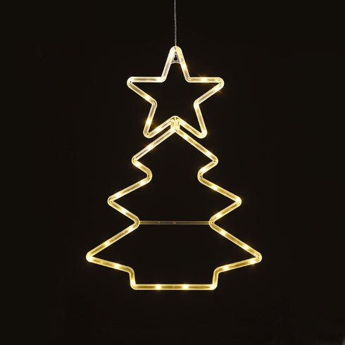 "PLASTIC XMAS TREE" 36 LED ΛΑΜΠΑΚΙΑ WW ΜΠΑΤ. (3ΧΑΑ)/USB, IP20, 32*0.5*44.5 X04361306