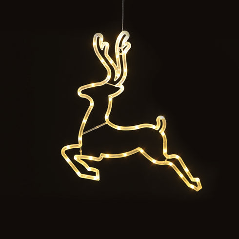 "PLASTIC DEER" 43 LED ΛΑΜΠΑΚΙΑ WW ΜΠΑΤ. (3ΧΑΑ)/USB, IP20, 42*0.7*41 X04431309