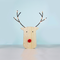 "WOODEN REINDER HEAD" 10 ΜΙΝΙ LED WW Λ/ΚΙΑ ΜΠ/ΡΙΕΣ (2ΑΑ) IP20 17X3X18CM X05101101