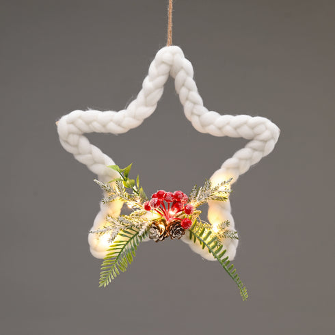 PENDANT STAR 10 LED ΛΑΜΠ ΚΑΛΩΔΙΟ ΧΑΛΚΟΥ ΘΕΡΜΟ ΣΤΑΘΕΡΟ ΜΠΑΤ (2ΧΑΑ) 30cm IP20 0,3m ΚΑΛ^ X05101128