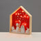 WOODEN HOUSE ΚΟΚΚΙΝΟ 10 LED ΛΑΜΠ ΚΑΛΩΔΙΟ ΧΑΛΚΟΥ ΘΕΡΜΟ ΣΤΑΘΕΡΟ ΜΠΑΤ (2ΧΑΑA) 20*4,5*25cm IP20^ X0511126