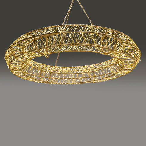 3D COPPER WIRE METAL MOTIF RING 1440LED ΛΑΜΠ ΚΑΛ ΧΑΛΚ ΘΕΡΜ IP44 ΑΝΤΑΠ(3VDC)ΑΛΥΣΙΔ 40cm ΑΓΚΙΣ 5mΚΑΛ X0519601535