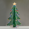 3D TINSEL FOLDABLE TREE WITH STAR 52 LED ΠΟΛΥΧΡΩΜΑ&ΘΕΡΜΟ ΑΣΤΕΡΙ 40*40*93cm IP44 5m ΚΑΛ^ X05481533
