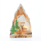 "PLYWOOD CHRISTMAS TREE" 8 LED WW Λ/ΚΙΑ ΜΠ/ΡΙΕΣ (2AA) IP20 14.3X5.5X21.5CM X0581104