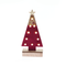 "WOODEN RED TREE GOLD GLITTER STAR", 10 MINI LED ΛΑΜΠ. ΜΠΑΤ. (2xAA) WW IP20 12.5X4.5X27CM X061011209