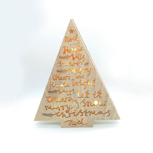 "WOODEN TREE" 10 MINI LED ΛΑΜΠ. ΜΠΑΤ. (3xAA) WW IP20 34.5X5X40CM X061011213