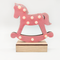 "WOODEN PINK HORSE", 10 MINI LED ΛΑΜΠ. ΜΠΑΤ. (2xAA), WW,IP20, 17X4.5X16CM X061011240