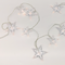 "PLASTIC BIG&MEDIUM STARS", 10 LED ΛΑΜΠ. ΣΕΙΡΑ ΜΠΑΤ. (3xAA), WW,IP20, 135+30cm, ΔΙΑΦ. ΚΑΛ. ΤΡΟΦ. X061011242