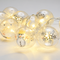 "PLASTIC BALL SNOWMAN", 10 LED ΛΑΜΠΑΚΙΑ ΣΕΙΡΑ ΜΠΑΤΑΡ (3xAA), WW, IP20, 135+30cm, ΔΙΑΦ. ΚΑΛ. ΤΡΟΦ. X061011247