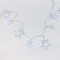 "PLASTIC BIG&MEDIUM STARS", 10 LED ΛΑΜΠ. ΣΕΙΡΑ ΜΠΑΤ. (3xAA), CW,IP20, 135+30cm, ΔΙΑΦ. ΚΑΛ. ΤΡΟΦ. X061021242