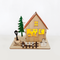 "WOODEN XMAS HOUSE", 1 MINI LED ΛΑΜΠ. ΜΠΑΤ. (3xLR44), WW,IP20, 16X10X13CM X06116243