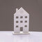 WOODEN DECORATIVE WHITE HOUSE WITH BASE ΔΙΑΚΟΣΜΗΤΙΚΟ ΜΟΤΙΦ 14*5*23cm^ X062372