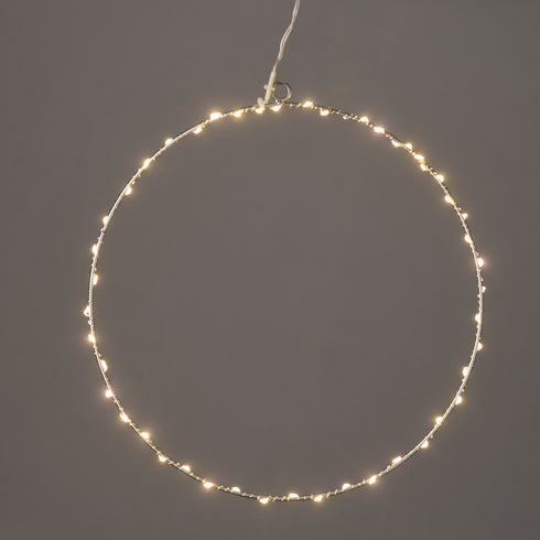 "D30CM SILVER ROUND" 45 ΜΙΝΙ LED ΛΑΜ, WW, ΑΣΗΜΙ ΚΑΛΩΔ. ΧΑΛΚΟΥ,ΑΝΤΑΠΤ.(3VDC),IP44, 3M ΔΙΑΦ ΚΑΛ X064514227
