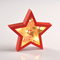 "WOODEN RED STAR" 6 MINI LED ΛΑΜΠ. ΜΠΑΤ. (2xAAA), WW,IP20, 23X5X22CM X06611221