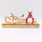 "WOODEN TABLE XMAS", 6 LED ΛΑΜΠ. ΜΠΑΤ. (2xAA), WW,IP20, 30X6X13CM X06611244