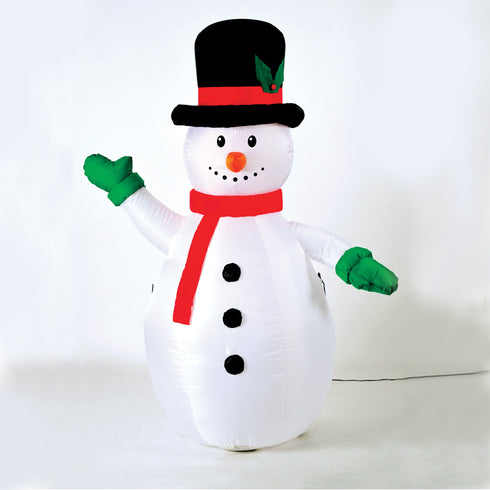 "INFLATABLE SNOWMAN" 1 LED ΛΑΜΠ.ΑΝΤΑΠ.(12V), RGB, ΣΤΑΘ. IP44, Η180CM, 2M ΠΡΑΣ. ΚΑΛ. ΤΡΟΦ. X07003439
