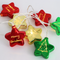 XMAS PLASTIC STAR,10 LED ΛΑΜΠ. ΣΕΙΡΑ,ΜΠΑΤ. (2xAA),WW,IP20,15cm ,150+30cm ΚΑΛ. ΤΡΟΦ. X07101163