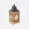 "WOODEN & METAL LANTERN" ΛΕΥΚΟ ΚΕΡΙ, 1 LED ΛΑΜΠ. ΜΠΑΤ. (3xAAA), WW,IP44, Φ14Χ31CM X0711109
