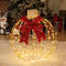 GLITTER 3D GOLD BALL WITH BOW 128LED ΛΑΜΠ ΘΕΡΜ FLASH ΧΡΥΣ ΚΑΛ ΧΑΛΚ ΑΝΤΑΠΤ 4,3VDC 60cm IP44 ΔΙΑΦ ΚΑΛ X0712814102