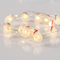"SANTA" 15 MINI LED ΛΑΜΠΑΚ. ΣΕΙΡΑ, WW, ΑΣΗΜΙ ΚΑΛΩΔ. ΧΑΛΚΟΥ, MΠΑΤ. (2ΑΑ),IP20, 140+30CM ΔΙΑΦ ΚΑΛ X07151103