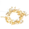 "GOLD GARLAND", 20 ΜΙΝΙ LED ΛΑΜΠ. WW ΜΠΑΤ. (2XAA) ΑΣΗΜΙ ΚΑΛ. ΧΑΛΚΟΥ IP20 150+30CM ΔΙΑΦ ΚΑΛ ΤΡΟΦ. X07201145
