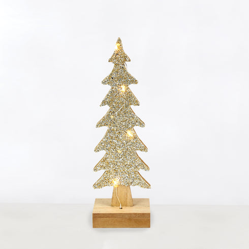 "WOODEN XMAS TREE", 4 ΜΙΝΙ LED ΛΑΜΠ. WW ΜΠΑΤ. (2XAAA) ΑΣΗΜΙ ΚΑΛ. ΧΑΛΚΟΥ IP20 Φ9.5Χ30.5CM X0741142