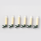 "6 WHITE MINI CLIPS CANDLES", 6*1 LED ΛΑΜΠ. ΜΠΑΤ. (6*AAA), WW,IP20, φ1.5X10.5cm X0761121