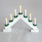 "7 WHITE WOODEN CANDLE BRIDGE", 7 LED ΛΑΜΠ. ΜΠΑΤ. (2XAA), WW,IP20, 39X4.5X30CM X0771122