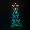 3D CHRISTMAS TREE 1000 LED ΔΙΠΛΗΣ ΟΨΗΣ ΦΩΤ. 9,5m ΠΟΛΥΧΡ. ΣΤΑΘΕΡΟ IP65 75*75*130cm 1,5m ΚΑΛ. X081000359