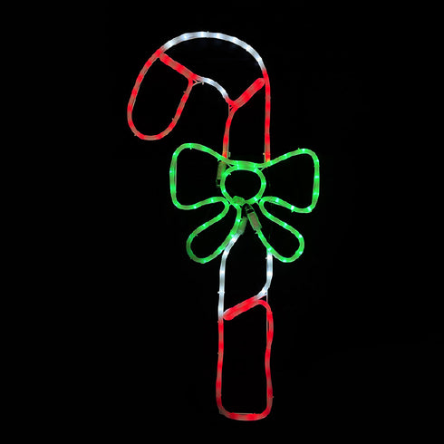 CANDY CANE 120 LED ΜΟΤΙΦ 5m ΜΟΝΟΚ. ΦΩΤΟΣ. ΠΟΛΥΧΡ. ΣΤΑΘΕΡΟ IP65 45*90cm 1.5m ΚΑΛ. X081203528