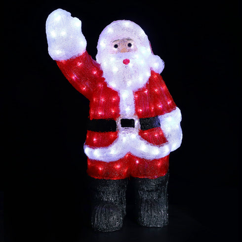 ACRYLIC WAVING SANTA 150 LED ΛΕΥΚΑ IP44 30*27*60cm 30cm ΚΑΛ. X08150228
