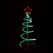 "SPIRAL TREE" 120 LED ΣΧΕΔΙΟ 5m ΜΟΝΟΚΑΝΑΛ ΦΩΤΟΣΩΛ RED-GREEN IP44 40x40x90cm 1.5m ΚΑΛΩΔ X0818319