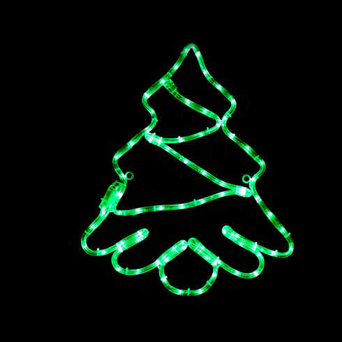 "TREE" 72 LED ΣΧΕΔΙΟ 3m ΜΟΝΟΚΑΝΑΛ ΦΩΤΟΣΩΛ GREEN IP44 44x51cm 1.5m ΚΑΛΩΔ X0818519