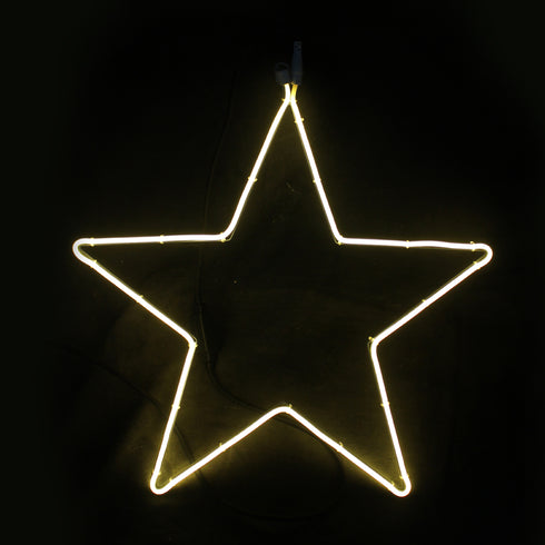 "STAR" 200 NEON LED 2m NEON DOUBLE SMD ΦΩΤ., WW ΣΤΑΘ., IP44, 58X54CM, 1.5m ΚΑΛ. X082001415
