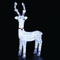 ACRYLIC STANDING REINDEER WITH RIBBON 200 LED ΛΕΥΚΑ IP44 52*36*100cm 30cm ΚΑΛ. X08200224