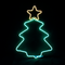 "CHRISTMAS TREE" 200 NEON LED 2m NEON DOUBLE SMD ΦΩΤ., WW + ΠΡΑΣΙΝΟ ΣΤΑΘ., IP44, 38.5X54CM, 1.5m Κ X082003419