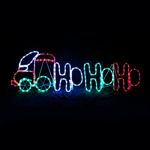 "TRAIN HO HO HO", 204 LED 8.5m ΜΟΝΟΚ. ΦΩΤΟΣ., ΠΟΛΥΧΡΩΜ., FLASH CONTROL, IP44, 130X40CM, 1.5m ΚΑΛ. X082043216