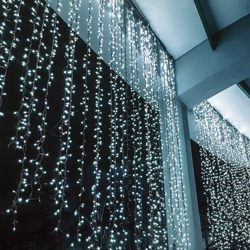 240LED ΚΟΥΡΤΙΝΑ ΛΑΜΠ 20ΣΕΙΡΕΣx12 ΛΑΜΠ ΨΥΧΡΟ ΛΕΥΚΟ ΑΝΤΑΠΤ 31VDC&ΕΠΕΚΤ MAX 2ΣΕΤ IP44 200x100cm ΔΙΑΦ X08240221