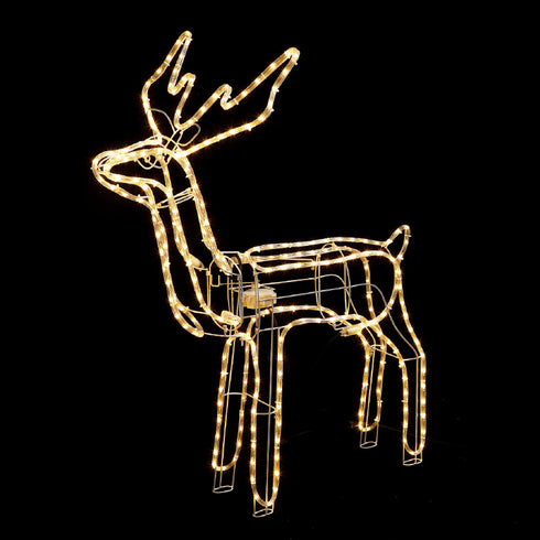 STANDING REINDEER WITH MOTOR 264 LED 11m ΜΟΝΟΚ. ΦΩΤ. ΘΕΡΜΟ ΛΕΥΚ ΣΤΑΘΕΡΟ IP65 100*58*116cm 1,5m ΚΑΛ X08264124