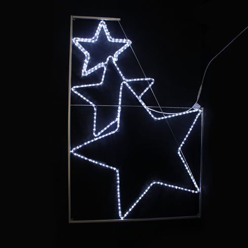 "THREE STARS", 288 LED ΕΠΙΣΤΗΛΟ ΣΧΕΔ. 8m ΜΟΝΟΚ. ΦΩΤΟΣ., CW ΣΤΑΘ., IP44, 100x150CM, 1.5m ΤΡΟΦ. X082882215