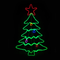 CHRISTMAS TREE 288 LED 8m ΜΟΝΟΚ.ΦΩΤ, ΠΟΛΥΧΡ. FLASH, IP65, 70X114CM, 1.5m ΚΑΛ. X082883429N